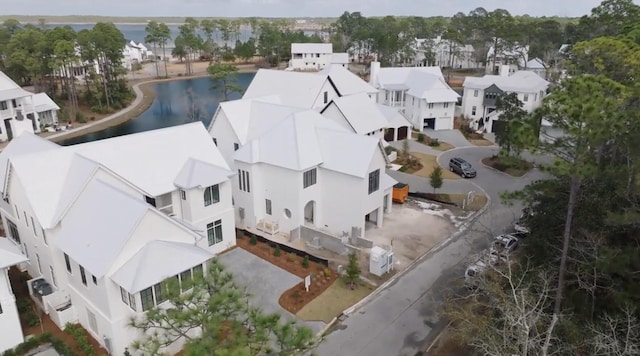 drone / aerial view with a residential view