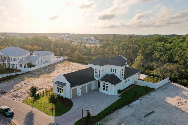 147 Quail Hollow Ct, Watersound, FL 32461 - view of subject property with a heavily wooded area