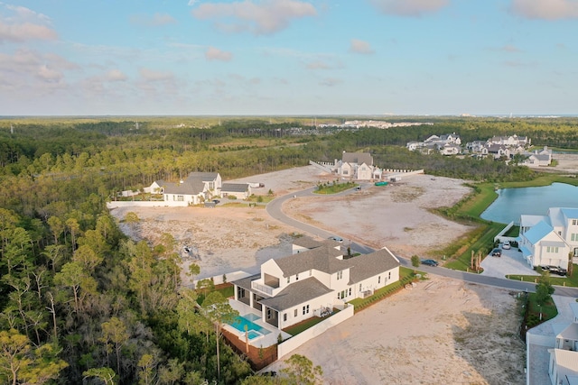 147 Quail Hollow Ct, Watersound, FL 32461 - aerial view of a forest and a nearby body of water