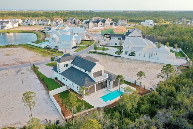 147 Quail Hollow Ct, Watersound, FL 32461 - aerial view of residential area featuring a pool
