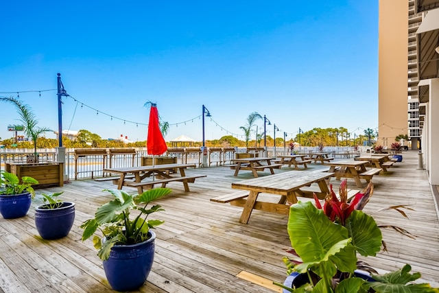 9860 S Thomas Dr Unit 921, Panama City Beach, FL 32408 - view of wooden terrace