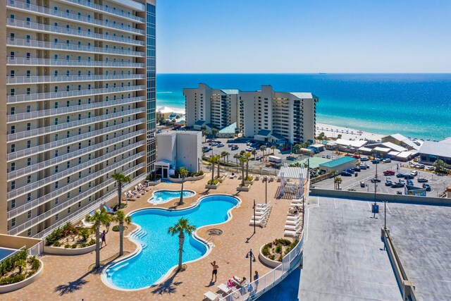 9860 S Thomas Dr Unit 921, Panama City Beach, FL 32408 - aerial view featuring a water view