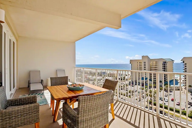 9860 S Thomas Dr Unit 921, Panama City Beach, FL 32408 - balcony featuring a water view