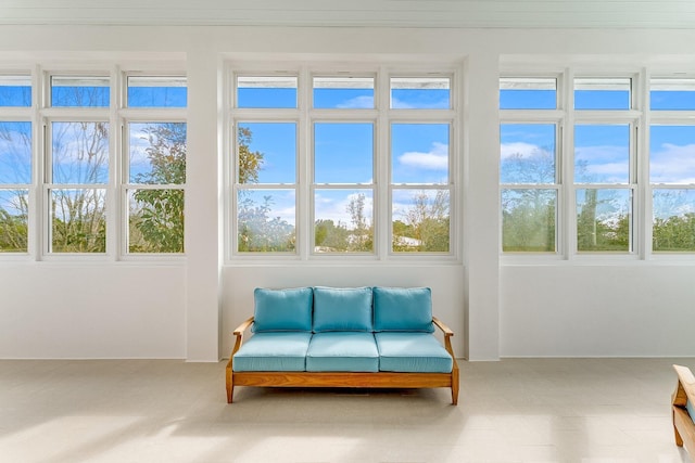 sunroom featuring a wealth of natural light