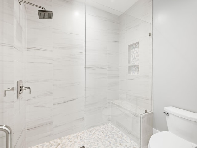 59 Arboleda Dr, Santa Rosa Beach, FL 32459 - full bathroom featuring a stall shower and toilet