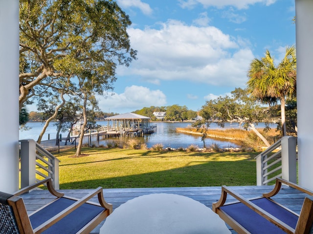 59 Arboleda Dr, Santa Rosa Beach, FL 32459 - view of yard featuring a water view