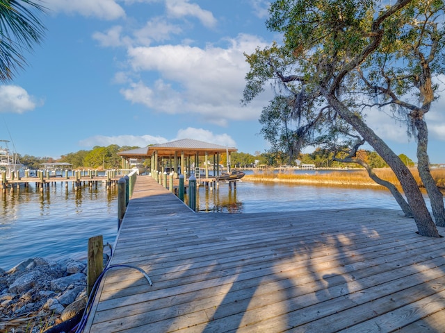 59 Arboleda Dr, Santa Rosa Beach, FL 32459 - view of dock featuring a water view