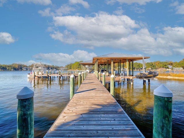 59 Arboleda Dr, Santa Rosa Beach, FL 32459 - dock area featuring a water view