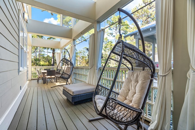 sunroom / solarium with plenty of natural light