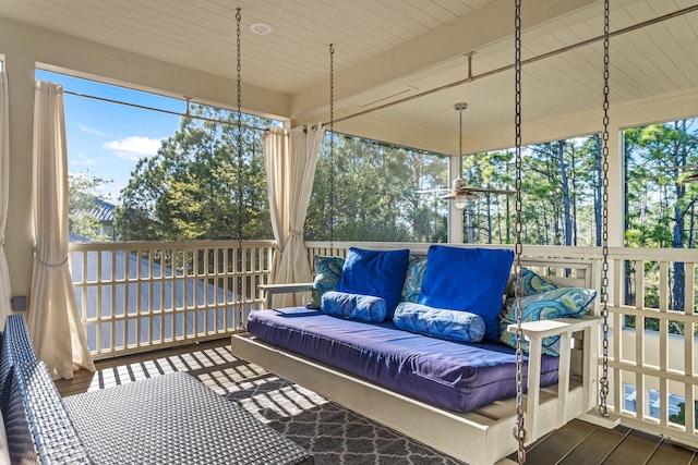 view of sunroom / solarium