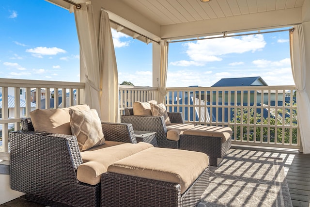 view of sunroom