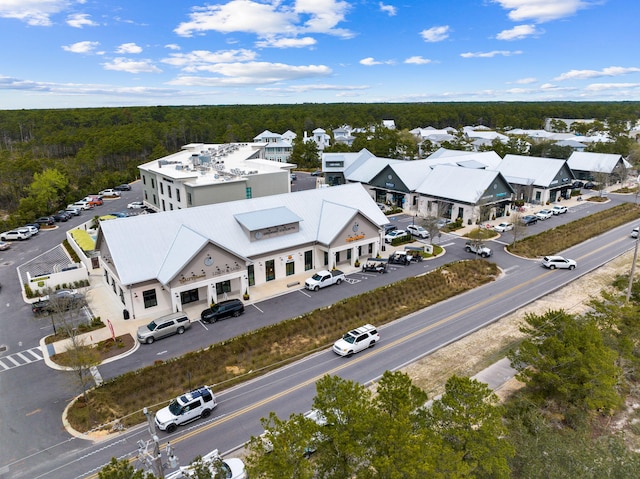 bird's eye view with a residential view