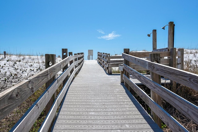 view of dock