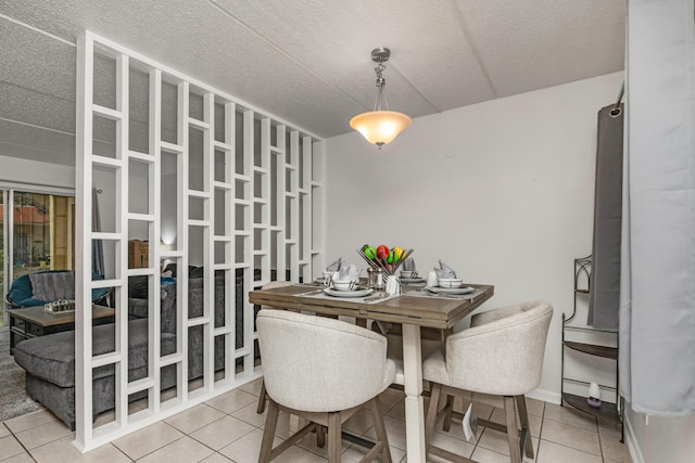 view of tiled dining area