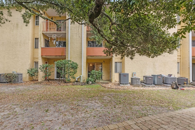 view of property featuring central AC unit