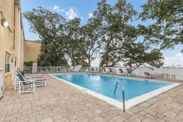 view of pool with a patio