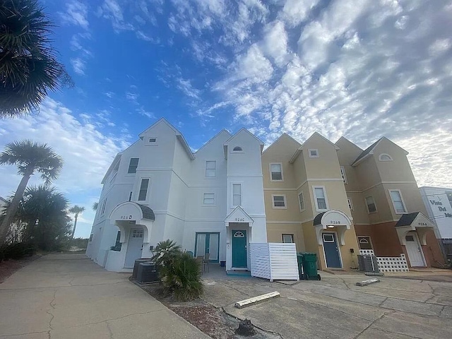 view of front of house with central AC unit