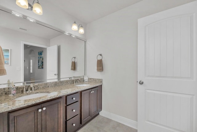 1729 Waterford Sound Blvd, Gulf Breeze, FL 32563 - bathroom with vanity and tile patterned flooring