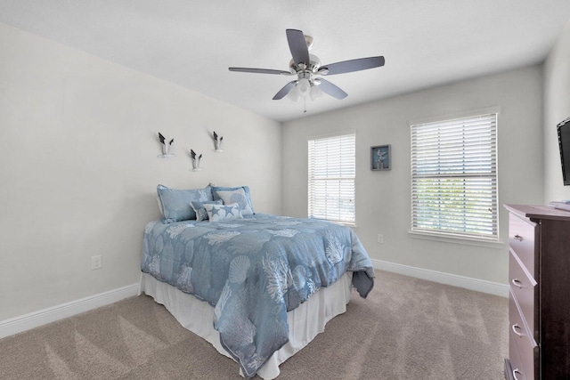 1729 Waterford Sound Blvd, Gulf Breeze, FL 32563 - bedroom featuring ceiling fan and light carpet