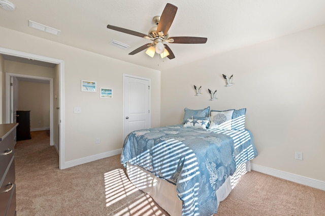 1729 Waterford Sound Blvd, Gulf Breeze, FL 32563 - carpeted bedroom with ceiling fan
