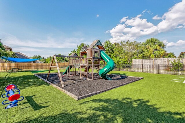 1729 Waterford Sound Blvd, Gulf Breeze, FL 32563 - view of jungle gym with a yard
