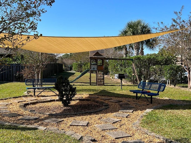 1729 Waterford Sound Blvd, Gulf Breeze, FL 32563 - exterior space with a playground