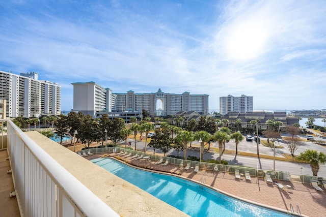 view of pool