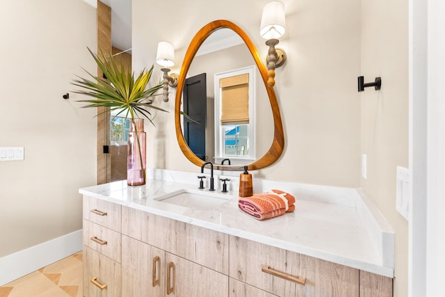 bathroom featuring vanity