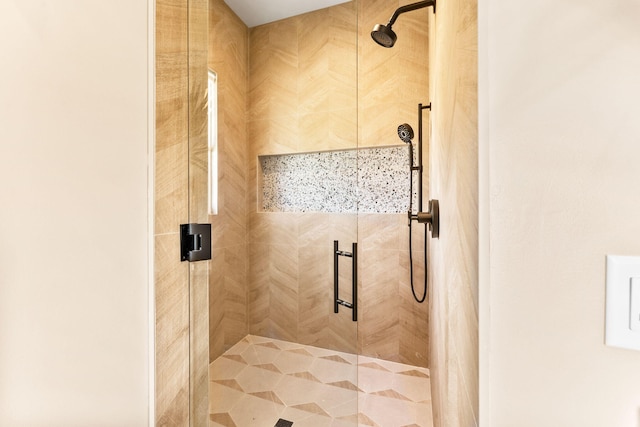 bathroom with walk in shower