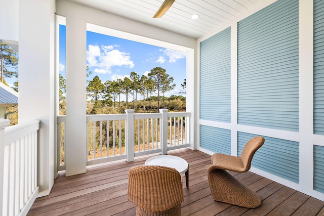 view of sunroom / solarium