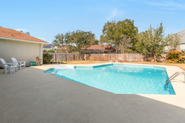 view of pool with a patio