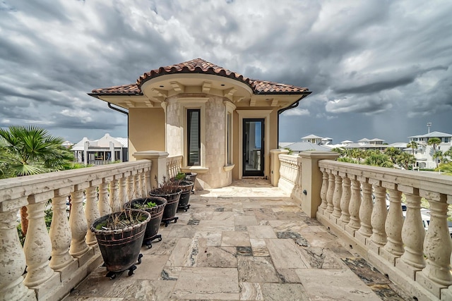 view of balcony