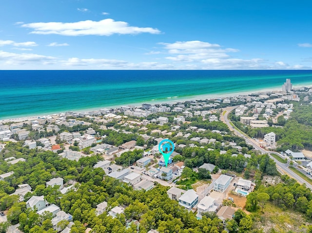139 Brown St, Santa Rosa Beach, FL 32459 - bird's eye view featuring a view of the beach and a water view