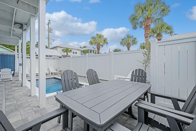 139 Brown St, Santa Rosa Beach, FL 32459 - view of patio / terrace with a fenced in pool