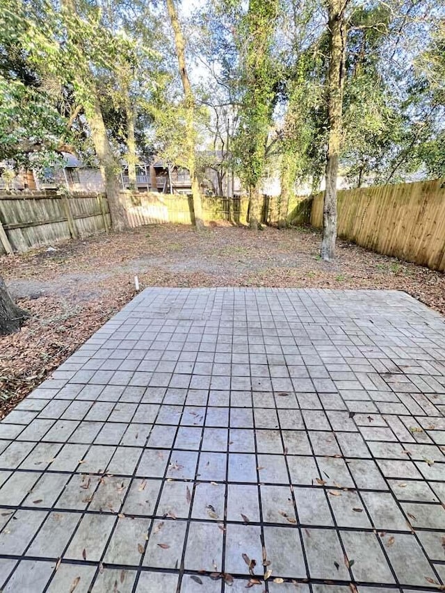 view of patio / terrace with a fenced backyard