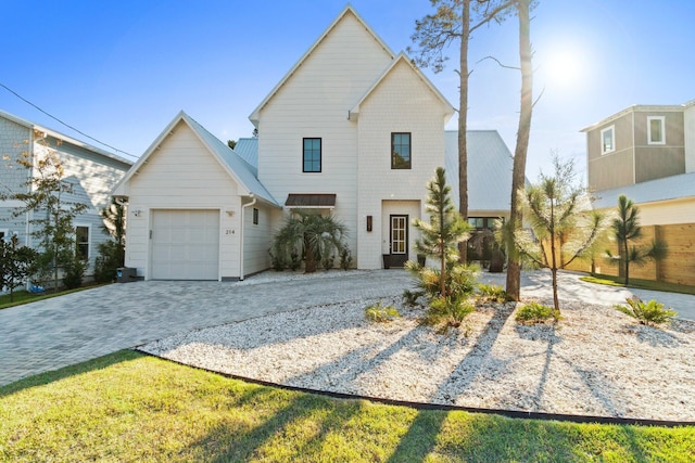 front facade featuring a garage