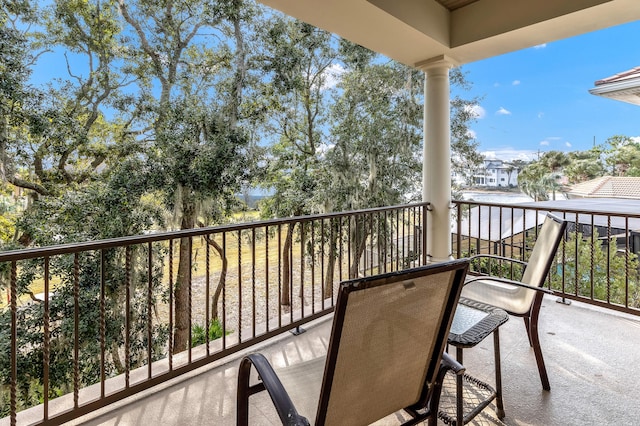 view of balcony