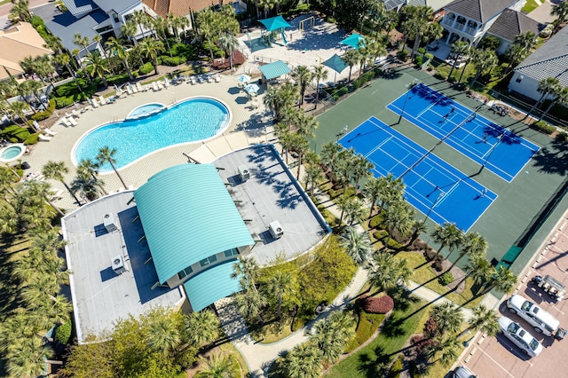 birds eye view of property