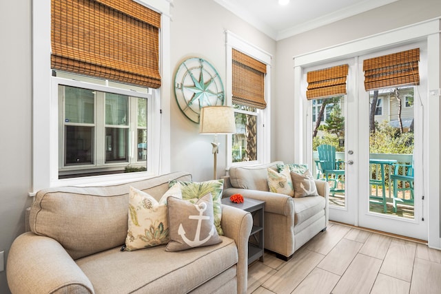 view of sunroom / solarium