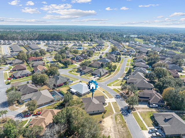 bird's eye view featuring a residential view