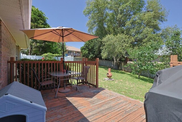 5205 Whitehurst Ln, Crestview, FL 32536 - deck with outdoor dining area