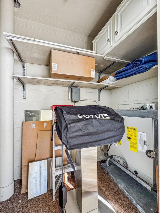 view of storage room
