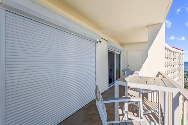 view of balcony