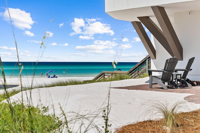 water view featuring a view of the beach