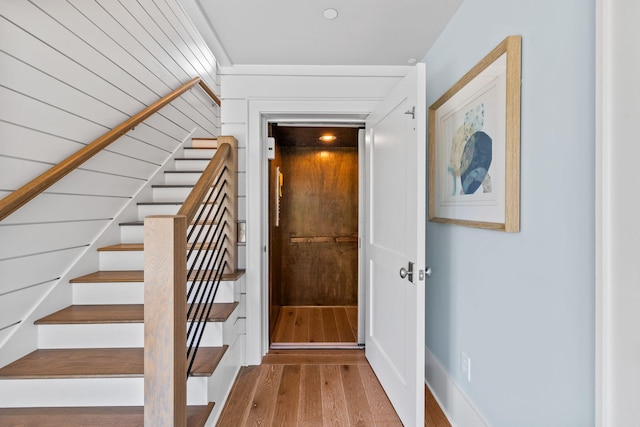 interior space featuring hardwood / wood-style floors