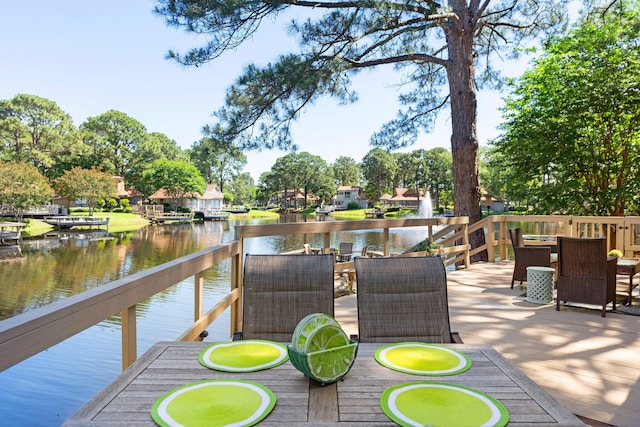 222 Audubon Dr, Miramar Beach, FL 32550 - dock area with a deck with water view