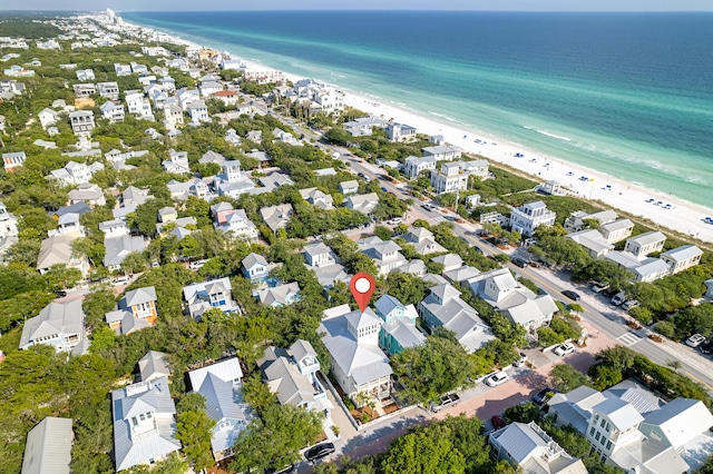 36 E Ruskin St, Santa Rosa Beach, FL 32459 - drone / aerial view with a view of the beach and a water view