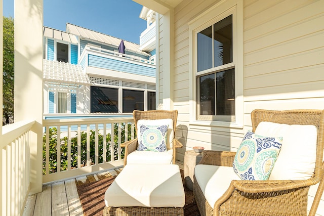 36 E Ruskin St, Santa Rosa Beach, FL 32459 - wooden deck with covered porch