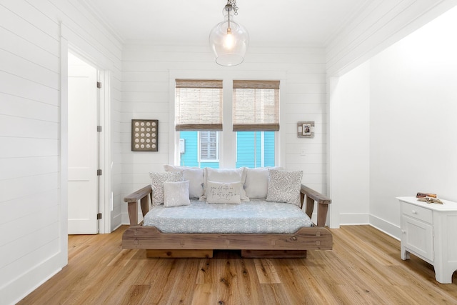36 E Ruskin St, Santa Rosa Beach, FL 32459 - sitting room featuring crown molding and light hardwood / wood-style flooring
