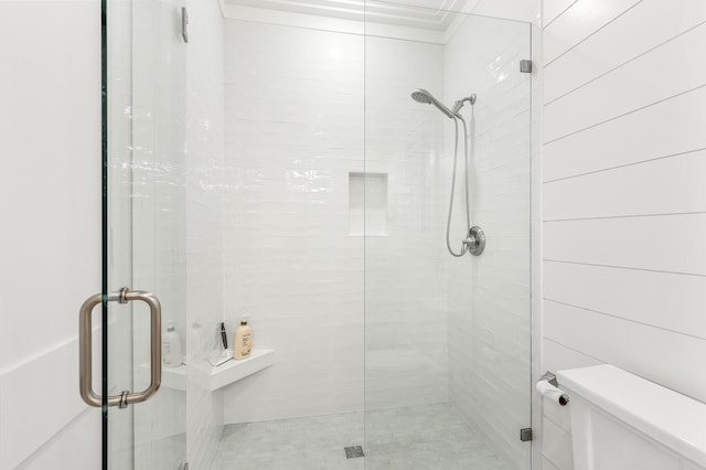36 E Ruskin St, Santa Rosa Beach, FL 32459 - bathroom with toilet and a shower with shower door